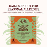 Herbs Etc. Allergy ReLeaf System softgel and tablet packaging