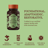 Herbs Etc. Deep Health Softgels back view with ingredient list