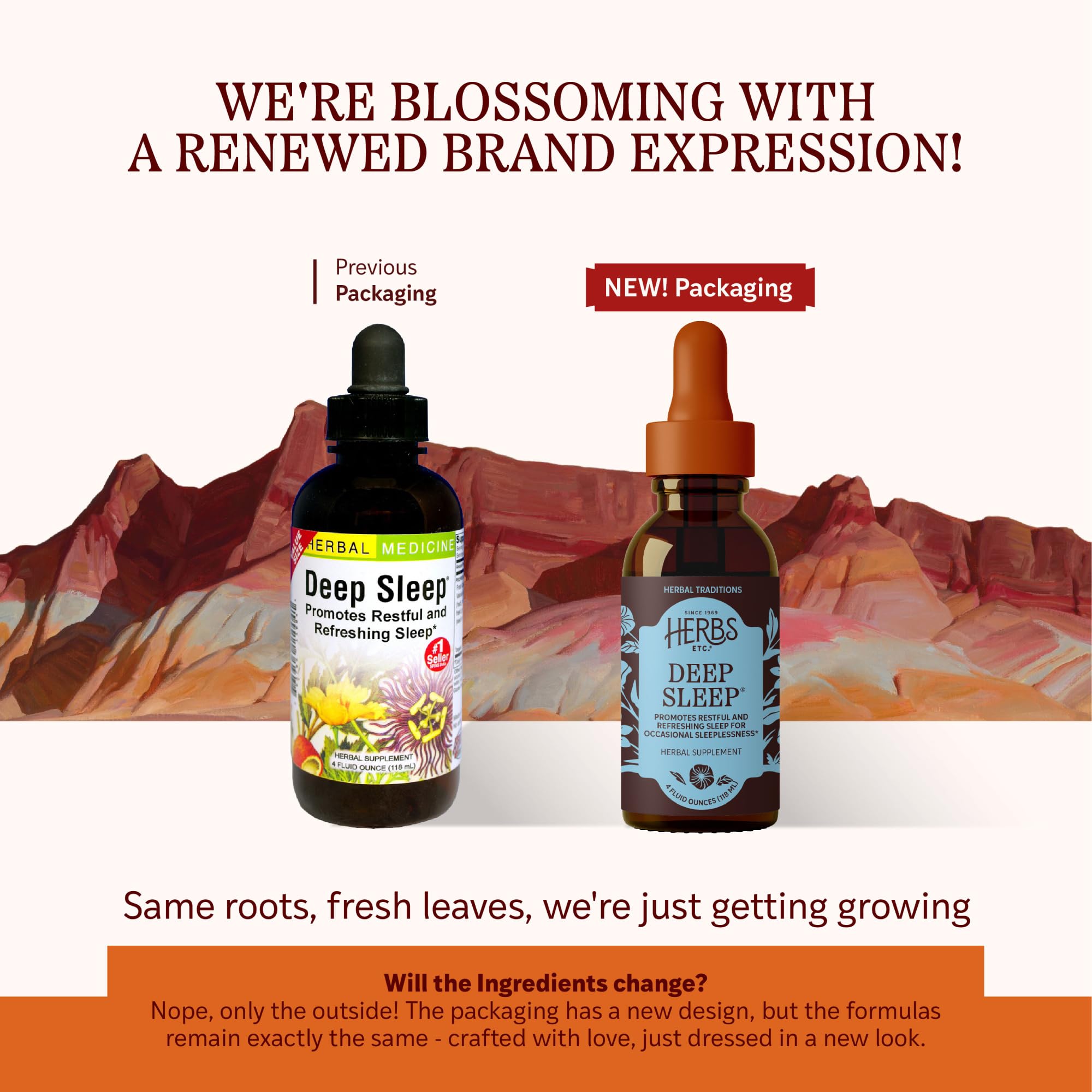 Herbs Etc. Deep Sleep Classic Liquid Extract 4 Fl Oz back view