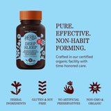 Herbs Etc. Deep Sleep Softgels with a herbal backdrop