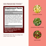Herbs Etc. HB Pressure Tonic Softgels 200mg back view