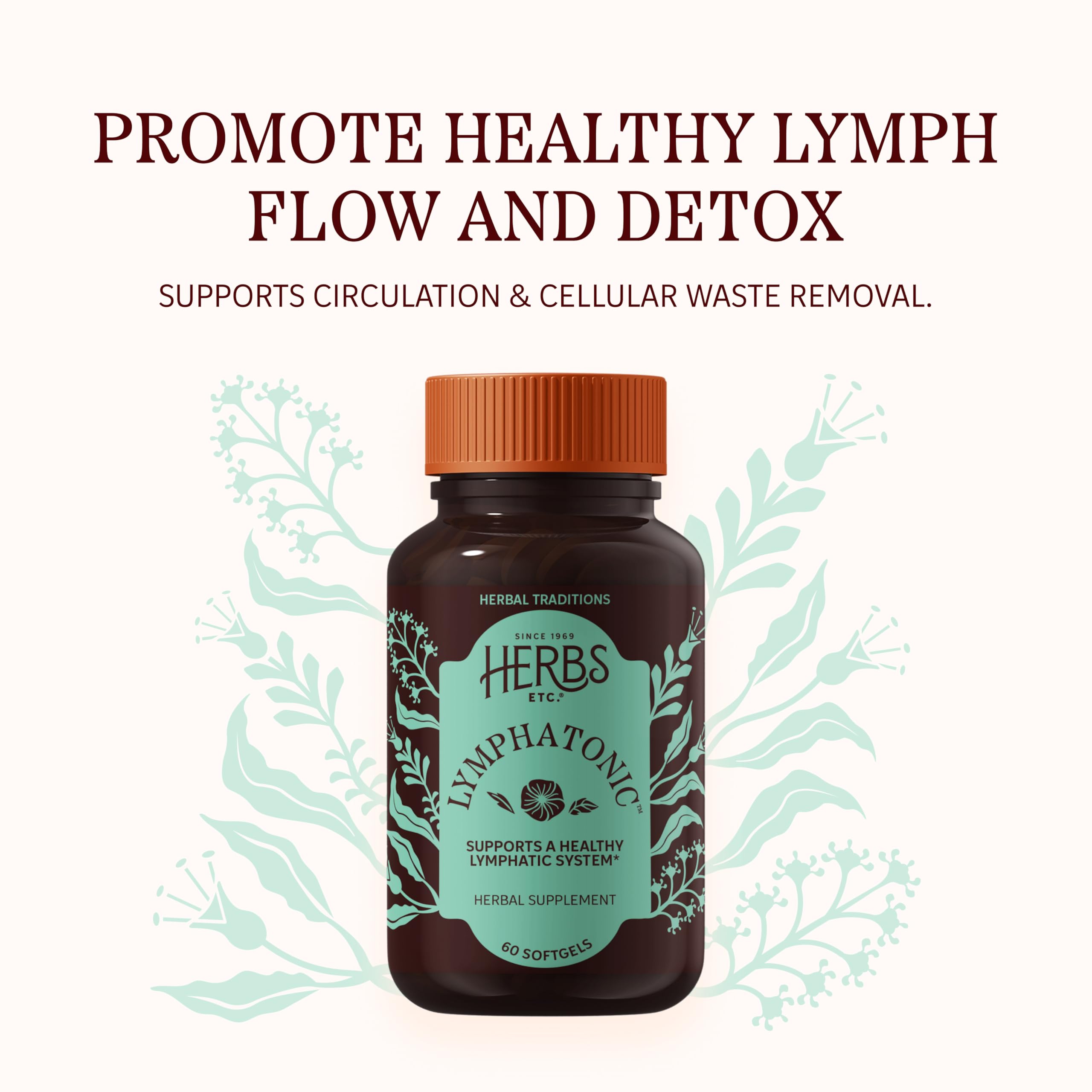 Herbs Etc. Lymphatonic Softgels softgels close-up