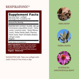 Herbs Etc. Respiratonic Softgels displayed with fresh herbs