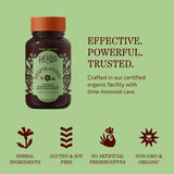 Herbs Etc. Respiratonic Softgels showing nutritional information