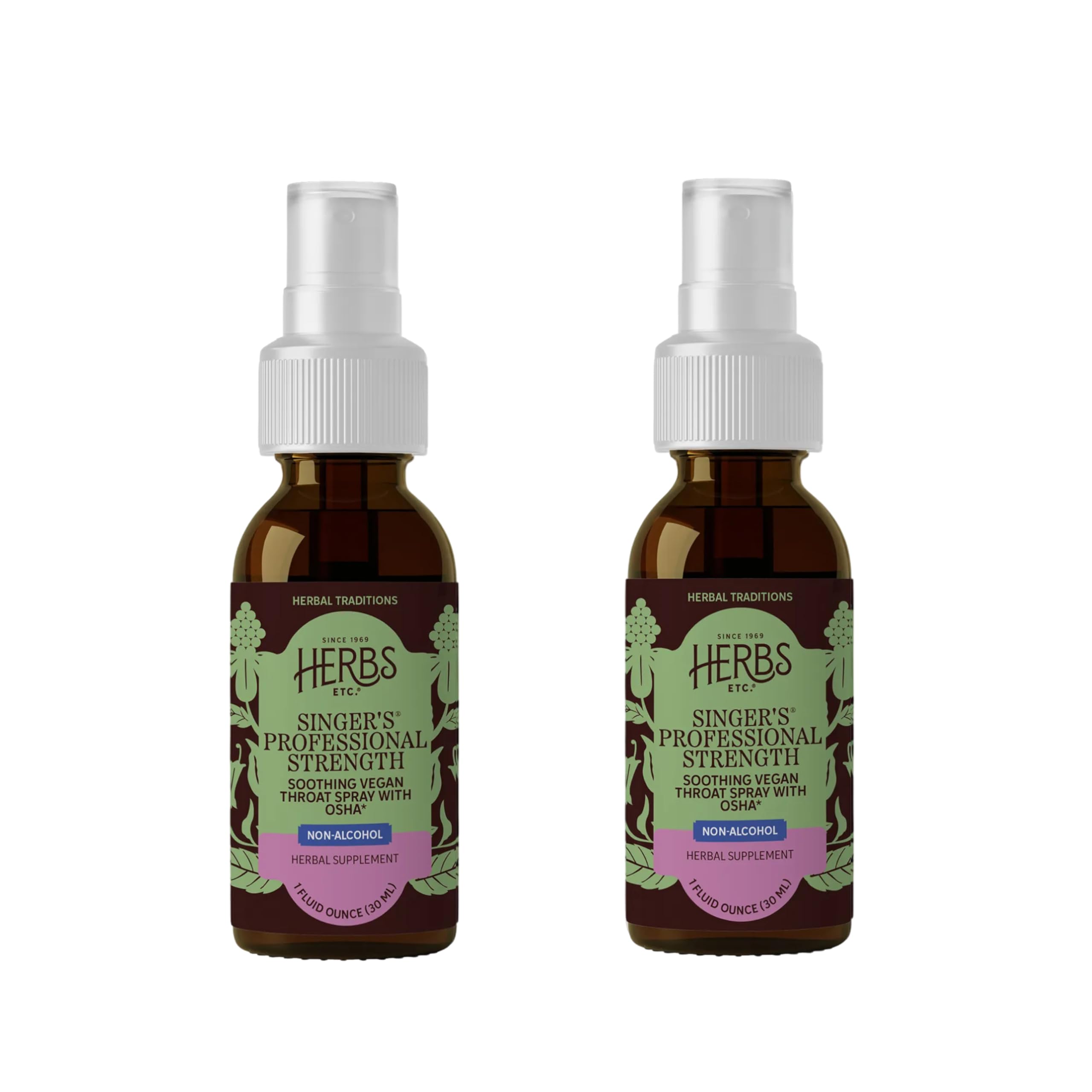 Herbs Etc. Singer's Saving Grace Throat Spray front view