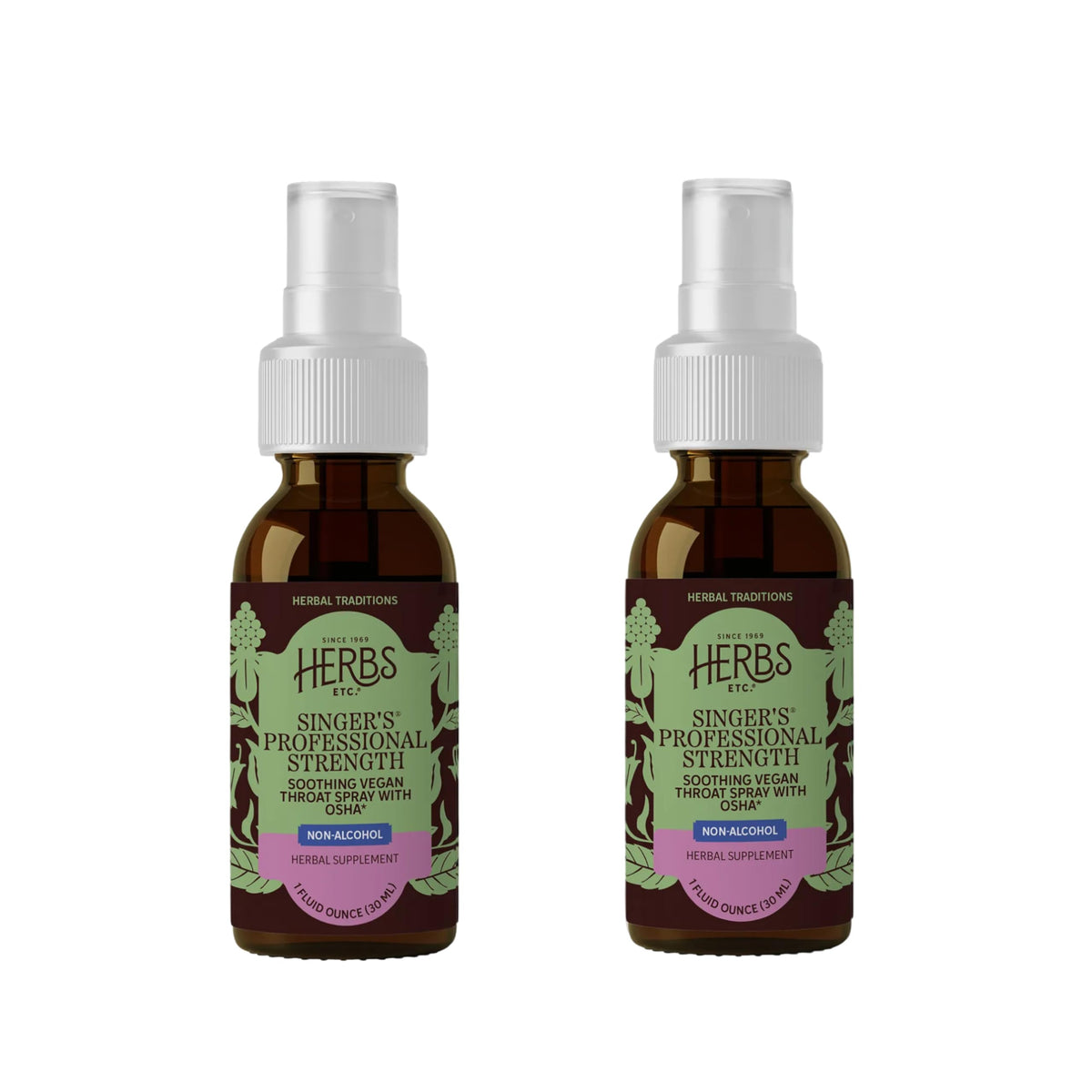 Herbs Etc. Singer's Saving Grace Throat Spray front view