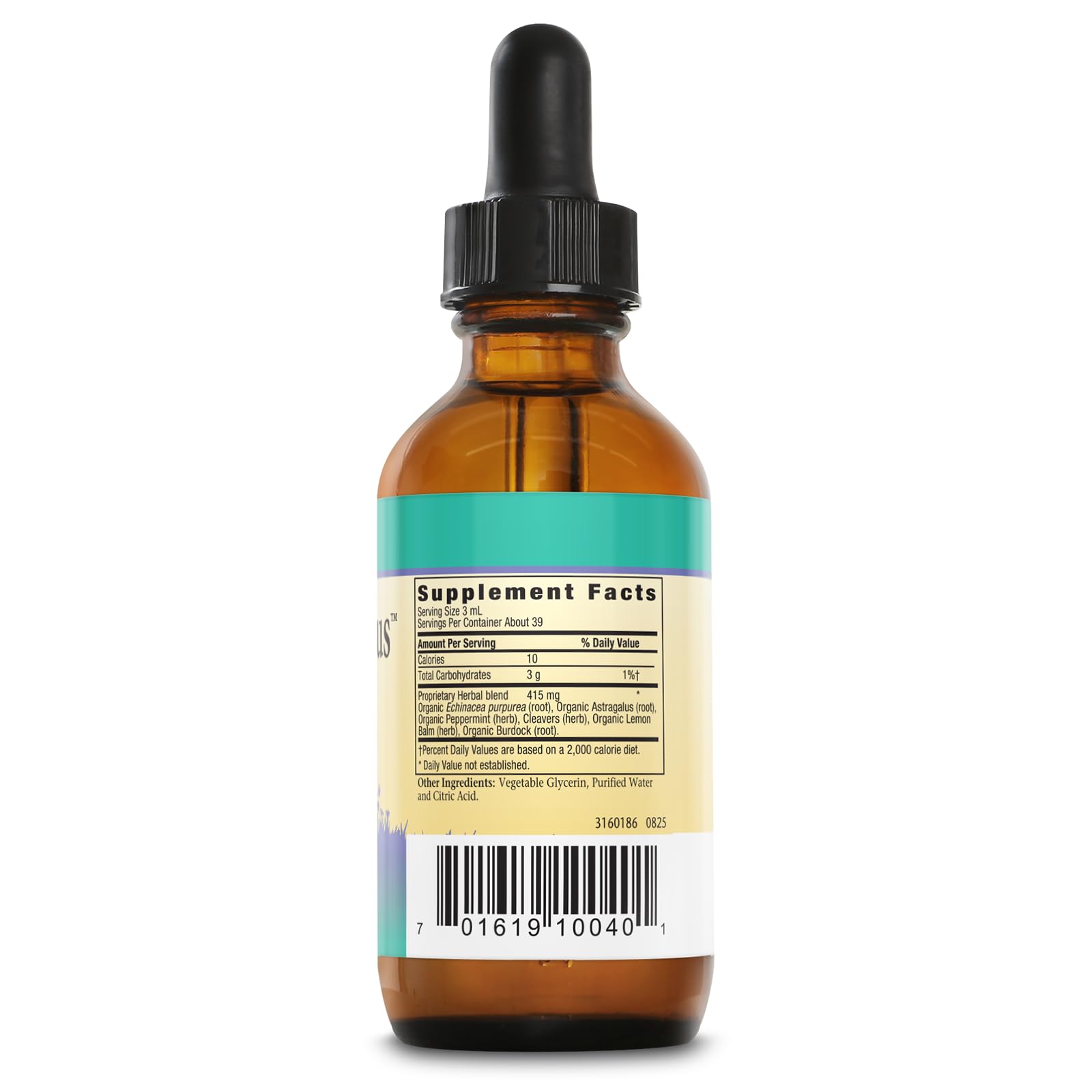 Herbs For Kids Echinacea Liquid Drops dosage instructions on bottle