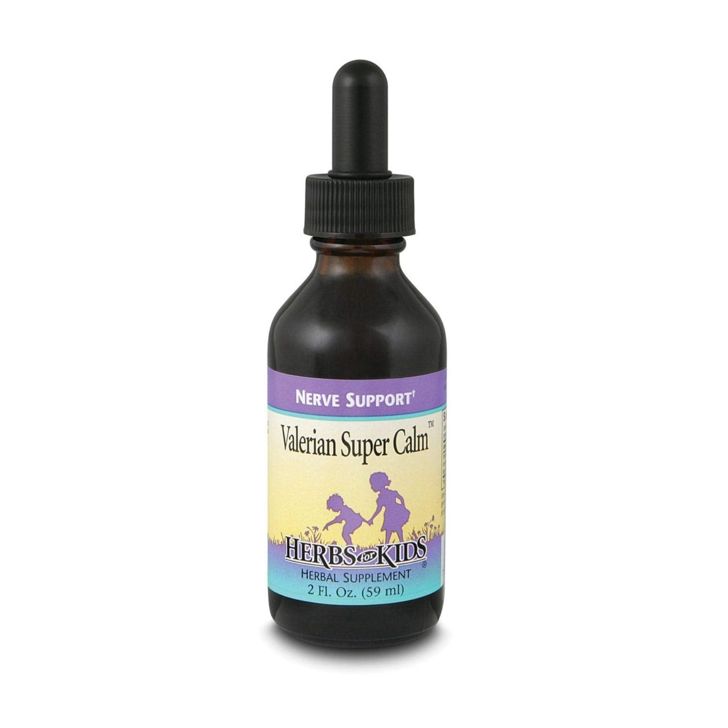 Herbs For Kids Valerian Super Calm Drops 1 ounce bottle front view