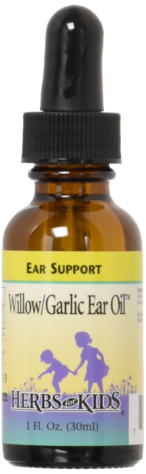 Herbs For Kids Willow/Garlic Ear Oil 1oz unscented bottle front view
