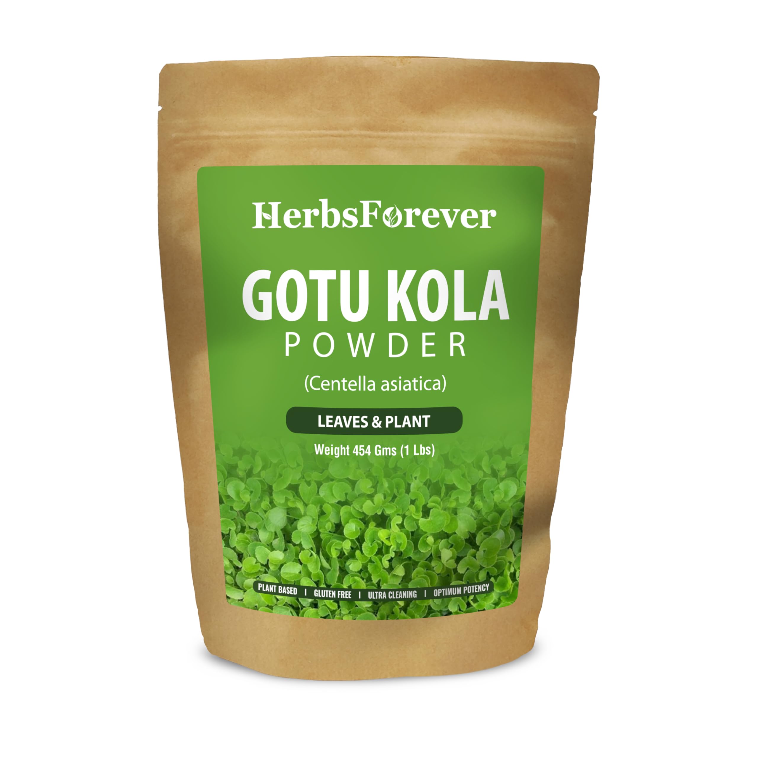 Herbsforever Gotu Kola Powder 454g front view