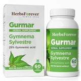 Herbsforever Gymnema Sylvestre 7:1 Extract Capsules front view