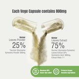 Herbsforever Gymnema Sylvestre capsule bottle side view