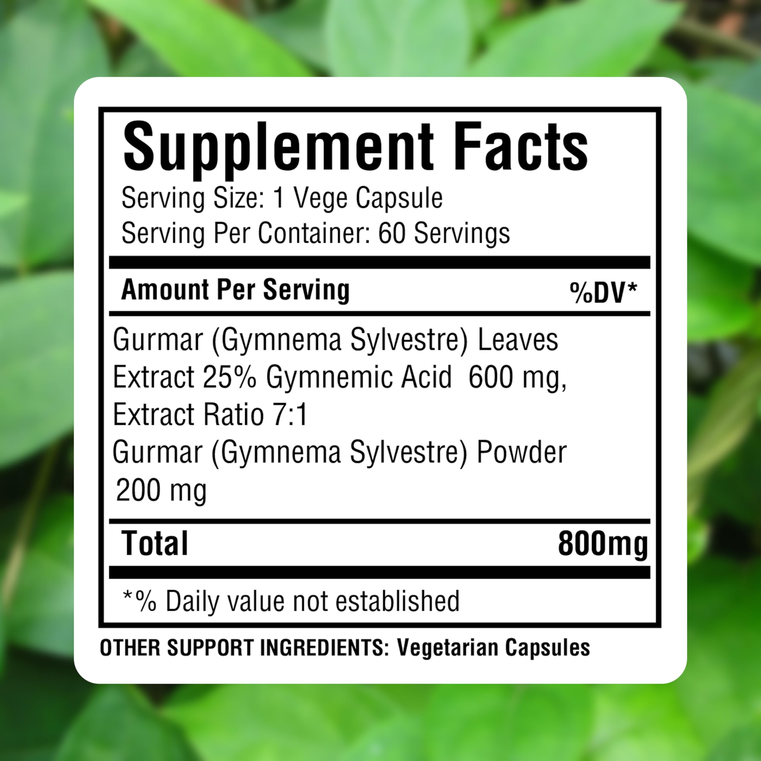 Herbsforever Gymnema Sylvestre capsules on a wooden table
