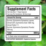 Herbsforever Gymnema Sylvestre capsules on a wooden table