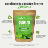 Herbsforever Gymnema Sylvestre herbal supplement on a wooden table
