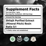Herbsforever Shilajit Purified Resin 259g back view