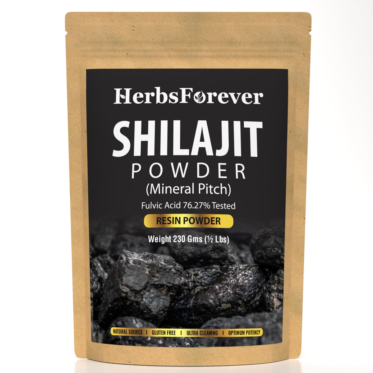 Herbsforever Shilajit Purified Resin 259g front view