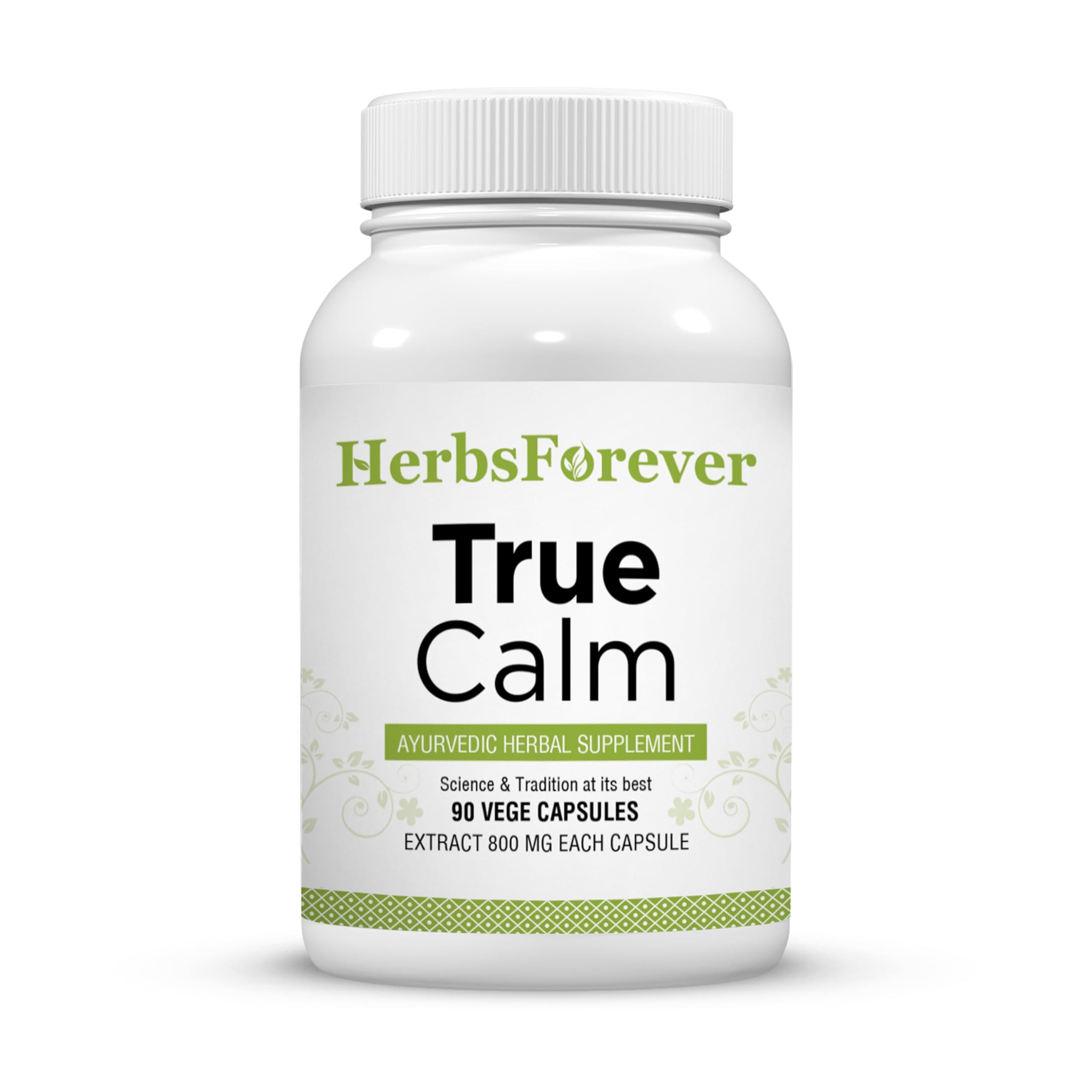 Herbsforever True Calm Capsules 90 Count front view