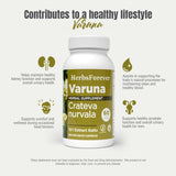 Herbsforever Varuna Ayurvedic Capsules 800mg with dosage information