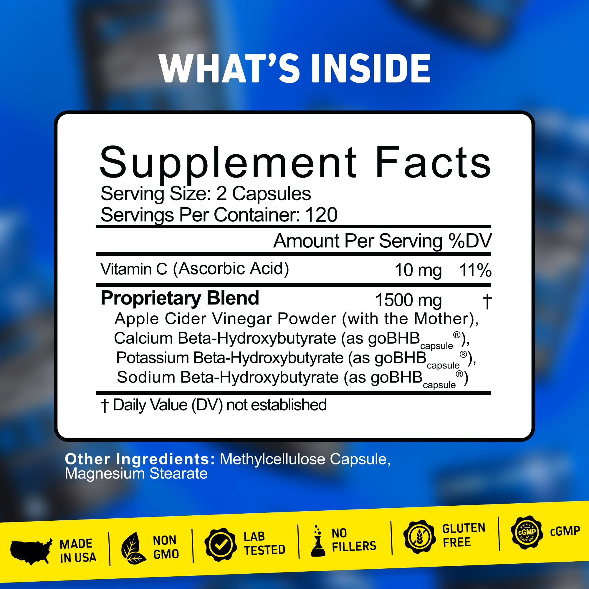 Herbtonics 7-Keto Supplement bottle top view
