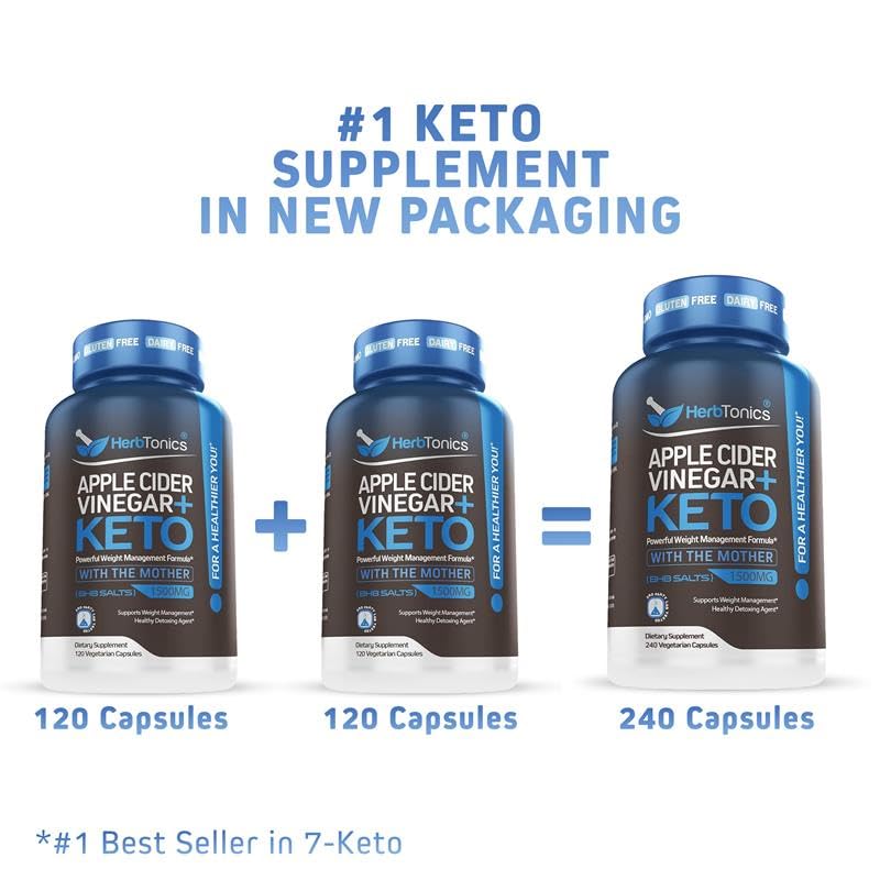 Herbtonics 7-Keto Supplement with Apple Cider Vinegar