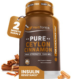 Herbtonics Ceylon Cinnamon Capsules 1500mg front view