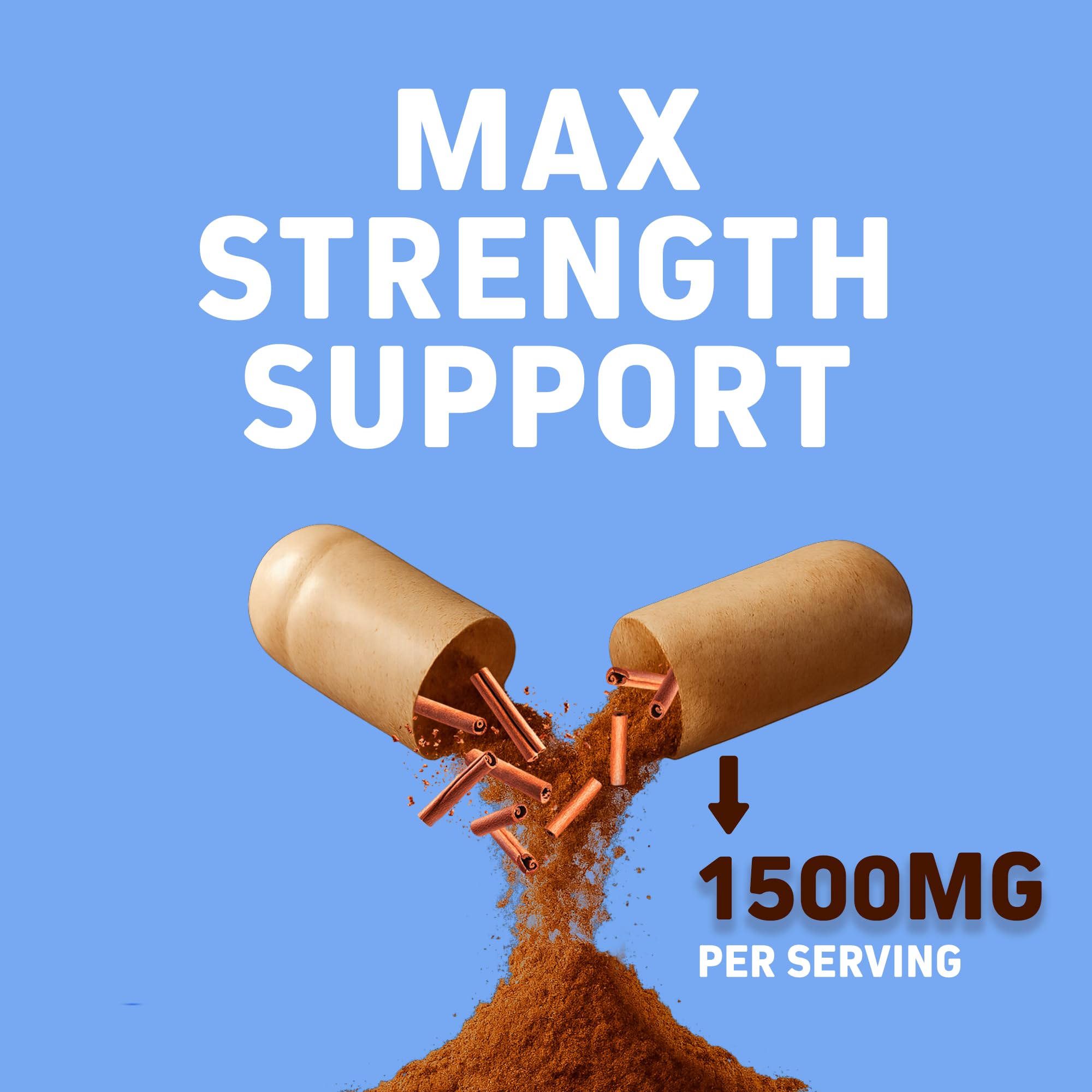 Herbtonics Ceylon Cinnamon Capsules 1500mg lifestyle scene