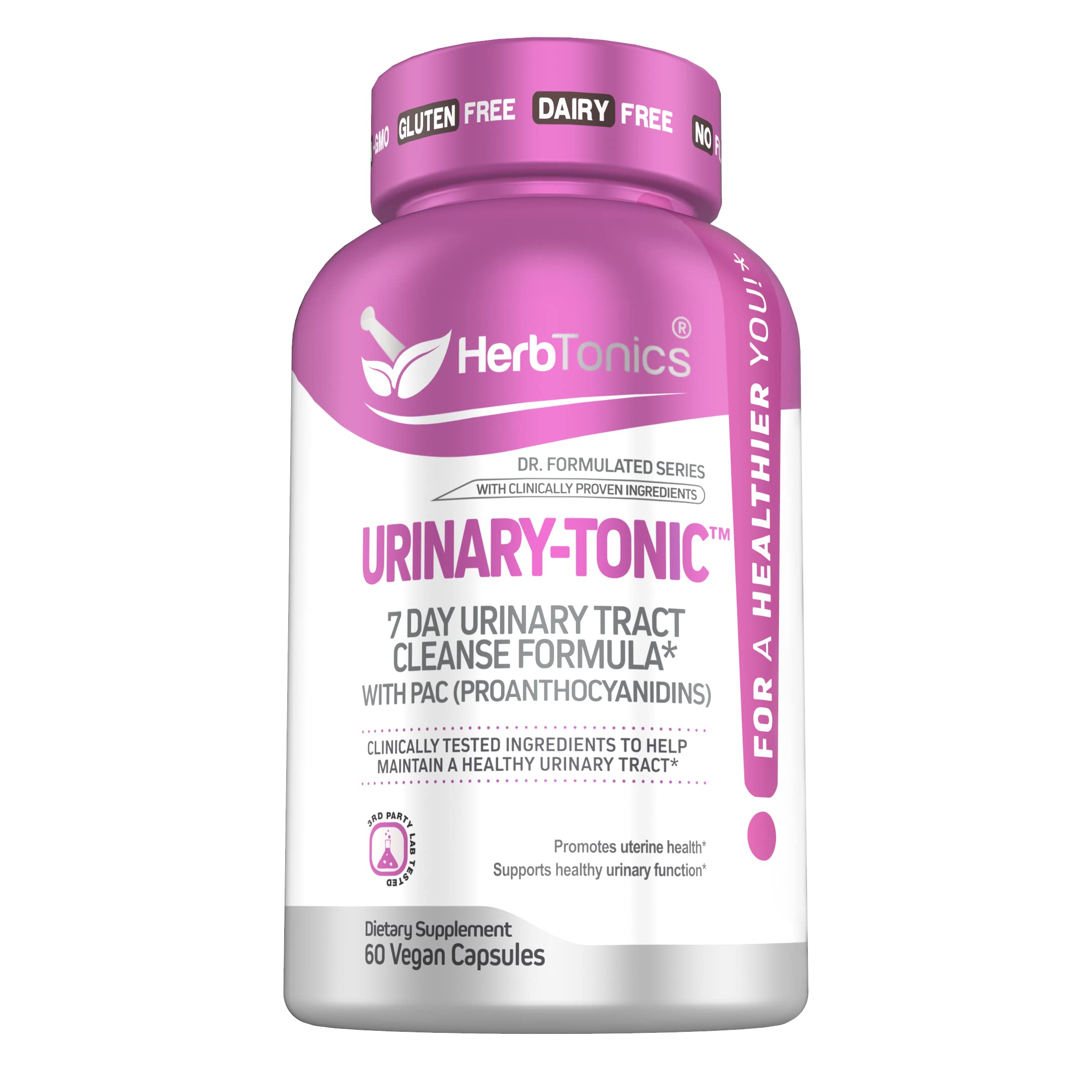 Herbtonics Cranberry Extract Supplement front view