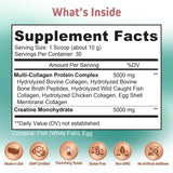 Herbtonics Creatine Monohydrate 5000mg with measuring scoop
