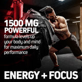 Herbtonics Korean Red Panax Ginseng 1500mg supplement with a glass of water