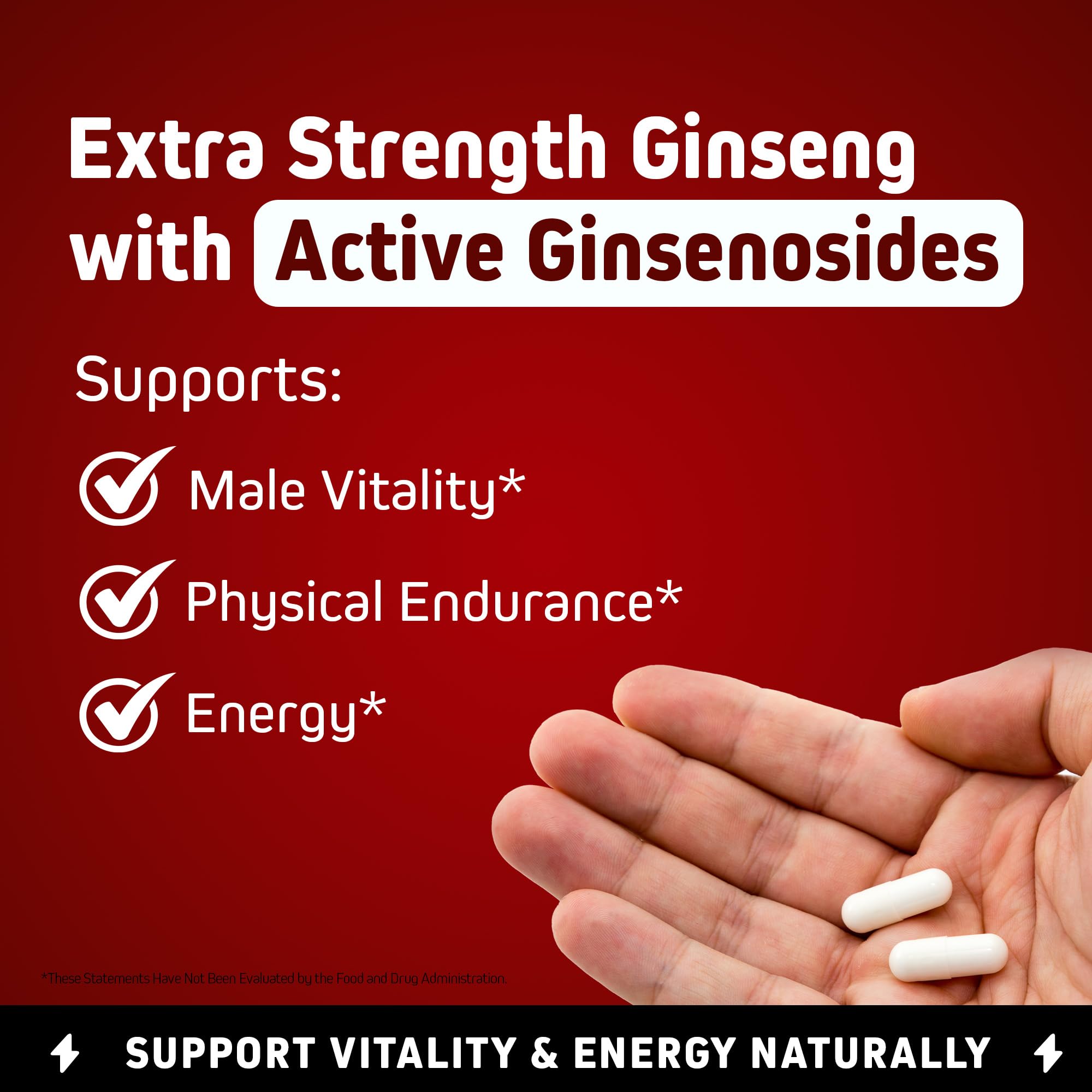 Herbtonics Korean Red Panax Ginseng Supplement dosage instructions