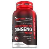 Herbtonics Korean Red Panax Ginseng Supplement front view