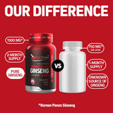 Herbtonics Korean Red Panax Ginseng Supplement in a lifestyle setting