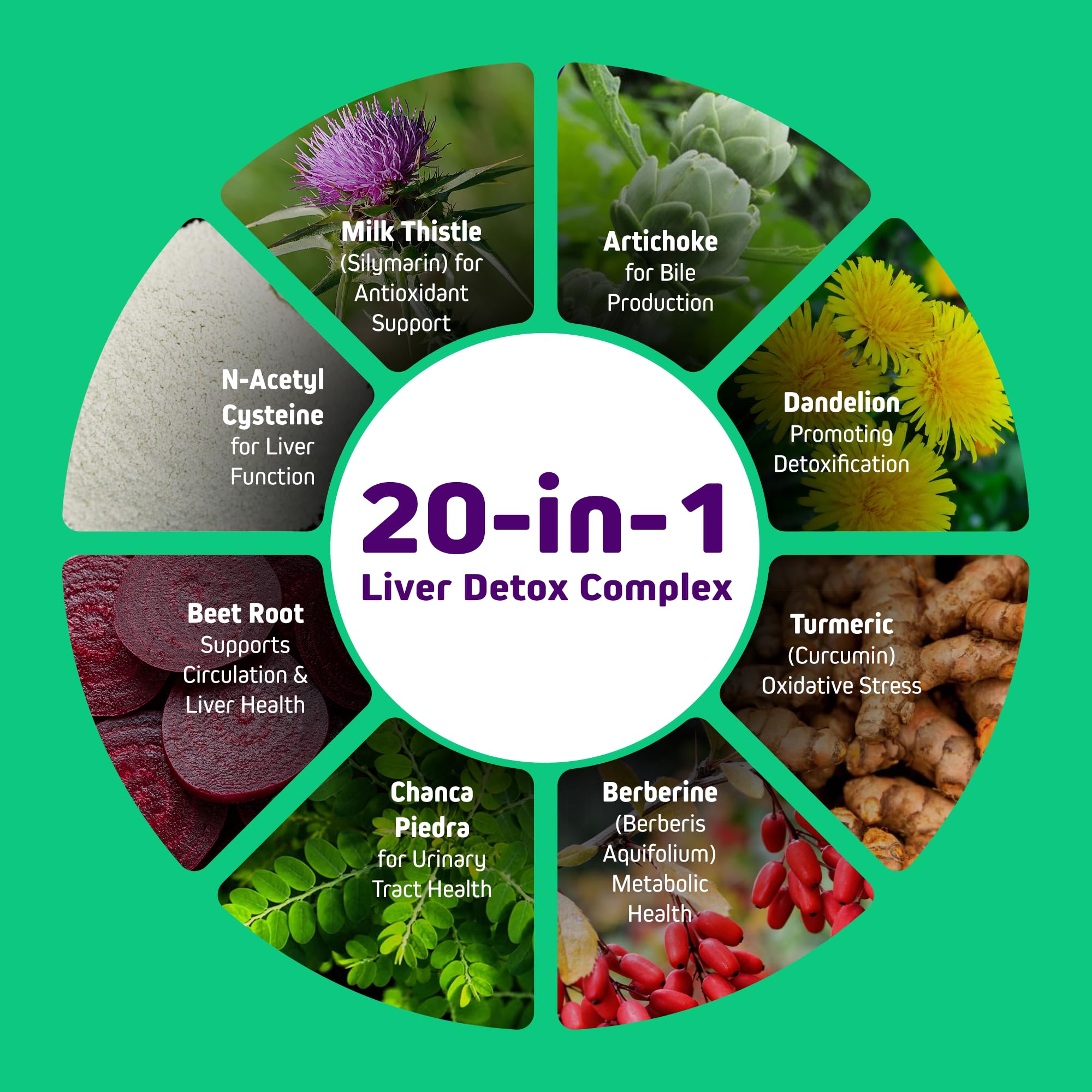 Herbtonics Milk Thistle 20-in-1 Liver Support Supplement capsules close-up