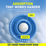 Herbtonics NAD+ Supplement Liquid 132g with fresh lemons