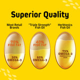 Herbtonics Omega-3 Fish Oil softgels close-up