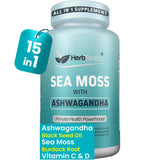 Herbtonics Sea Moss Advanced Formula Capsules front view