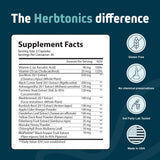 Herbtonics Sea Moss Advanced Formula Capsules on a wooden table