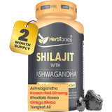 Herbtonics Shilajit with Ashwagandha Complex 82g front view
