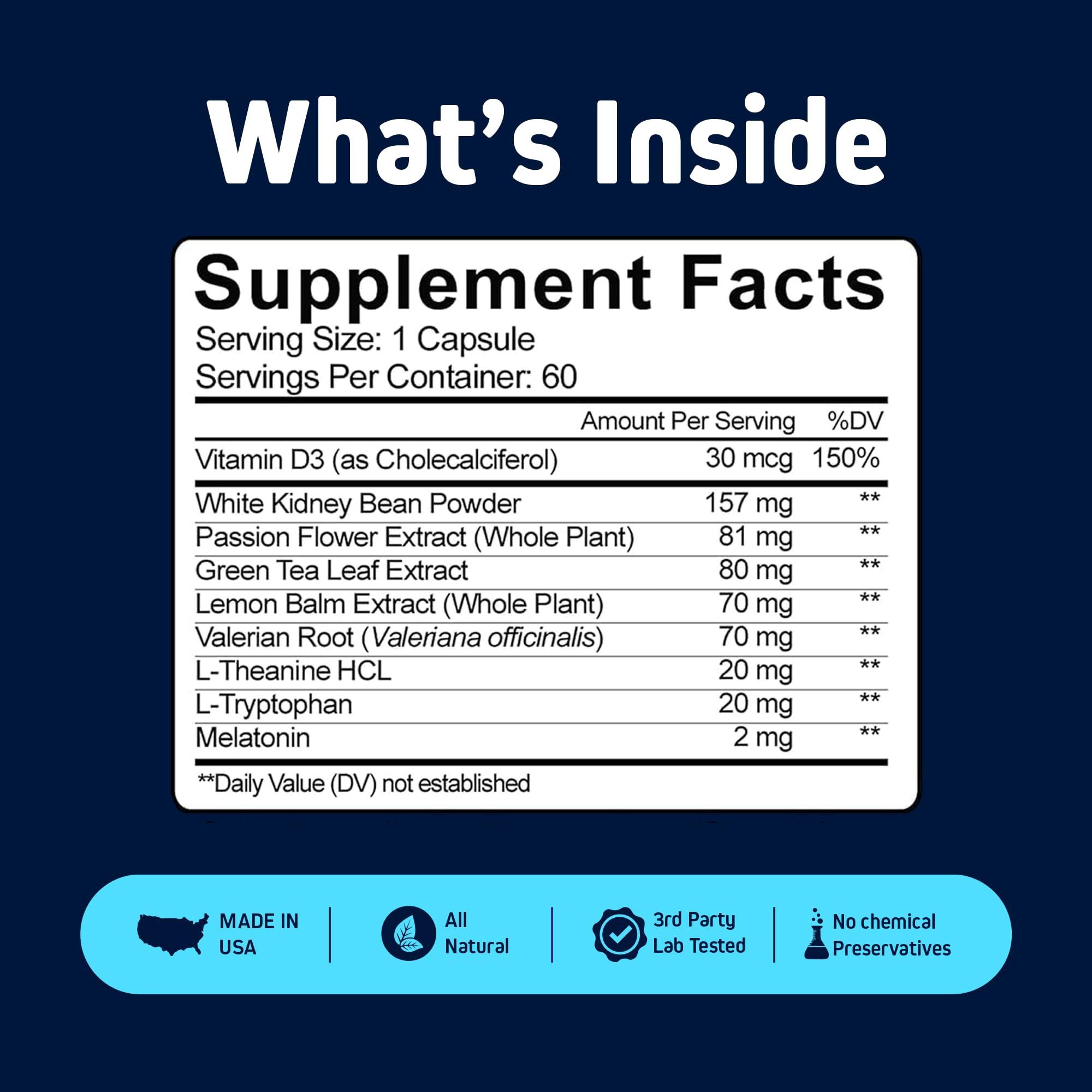 Herbtonics Sleep & a balanced routine Support Capsules on a table