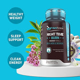 Herbtonics Sleep & a balanced routine Support Capsules open bottle