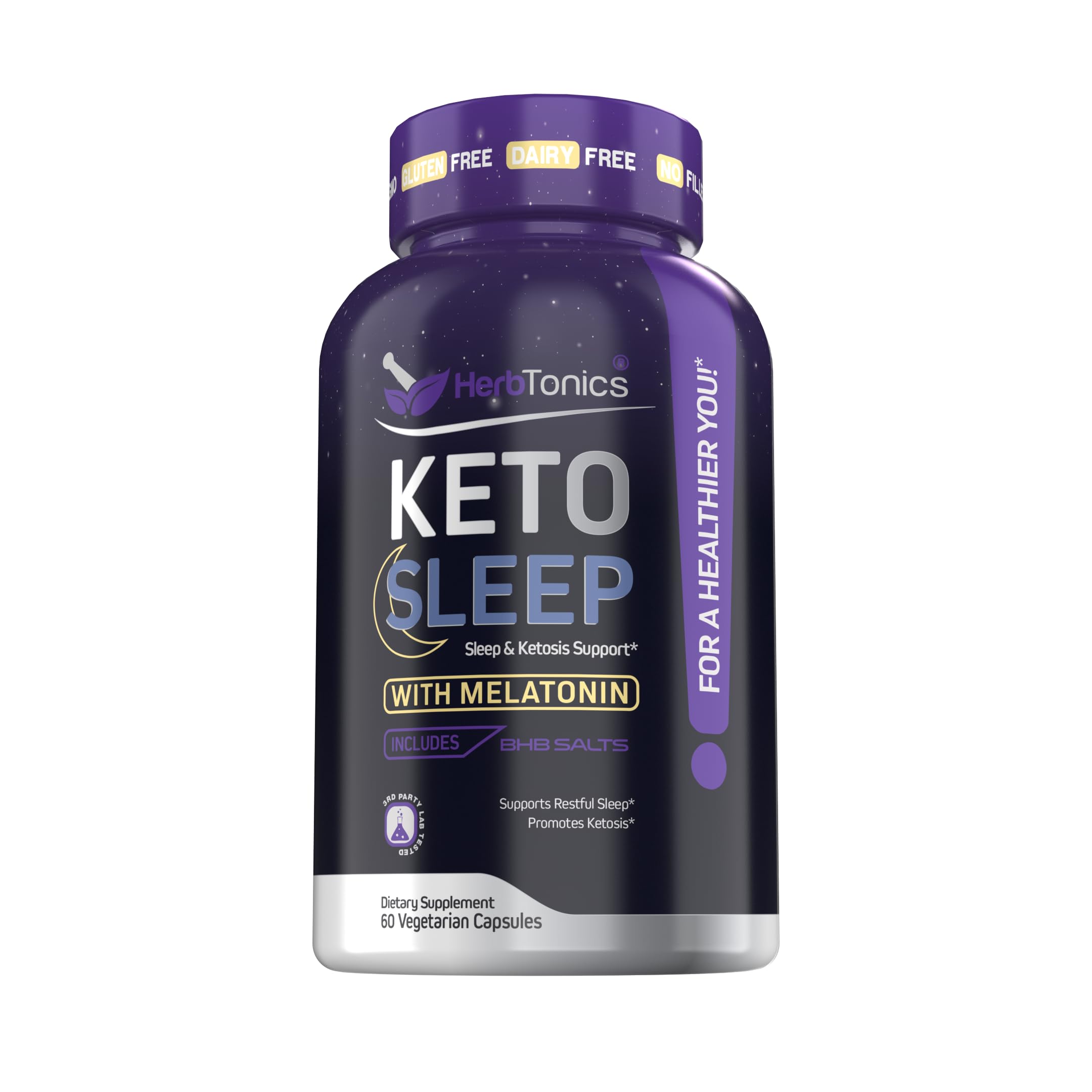 Herbtonics Sleep Supplement 60 capsules front view