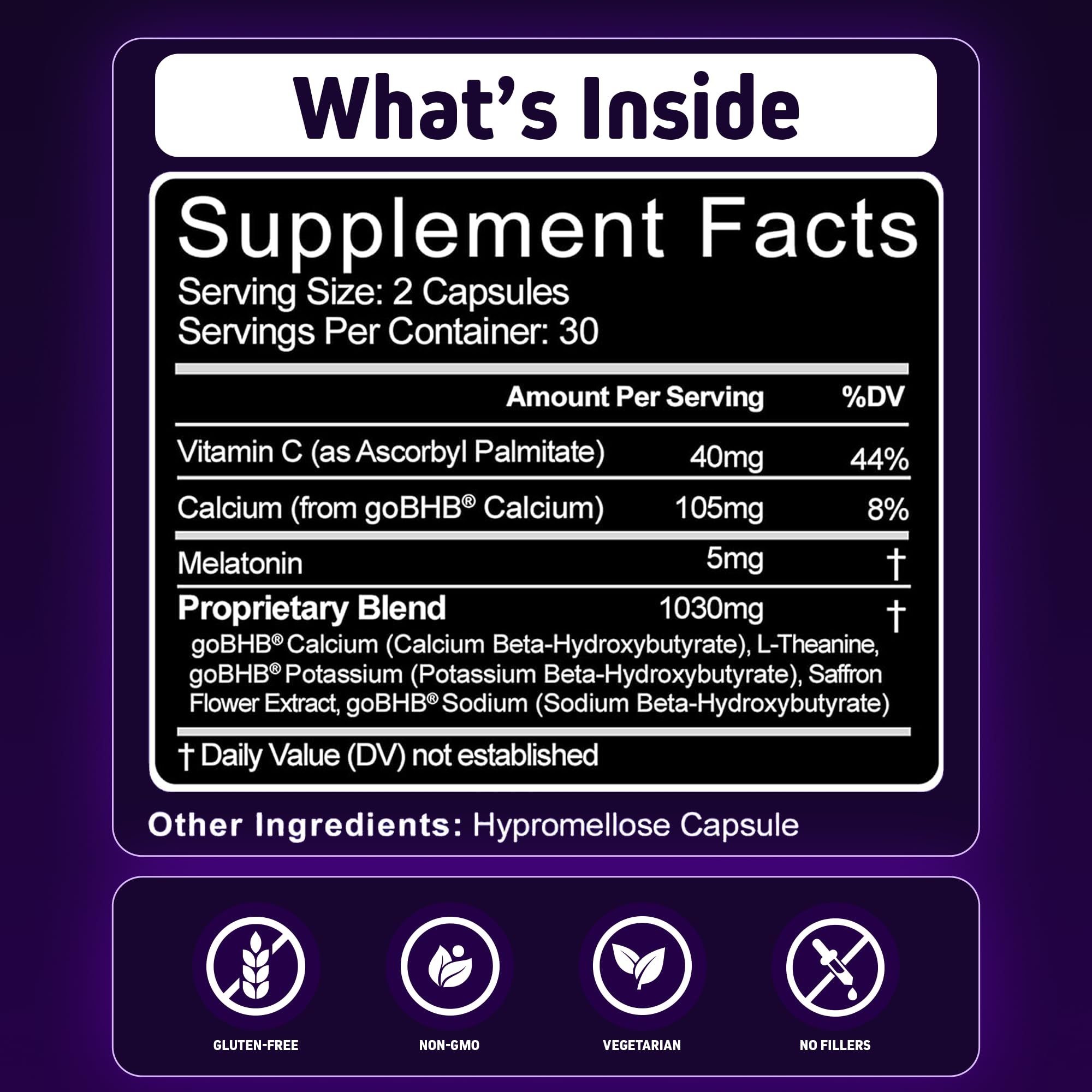 Herbtonics Sleep Supplement packaging details