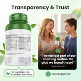 Herbtonics Teen Multivitamins on a wooden table