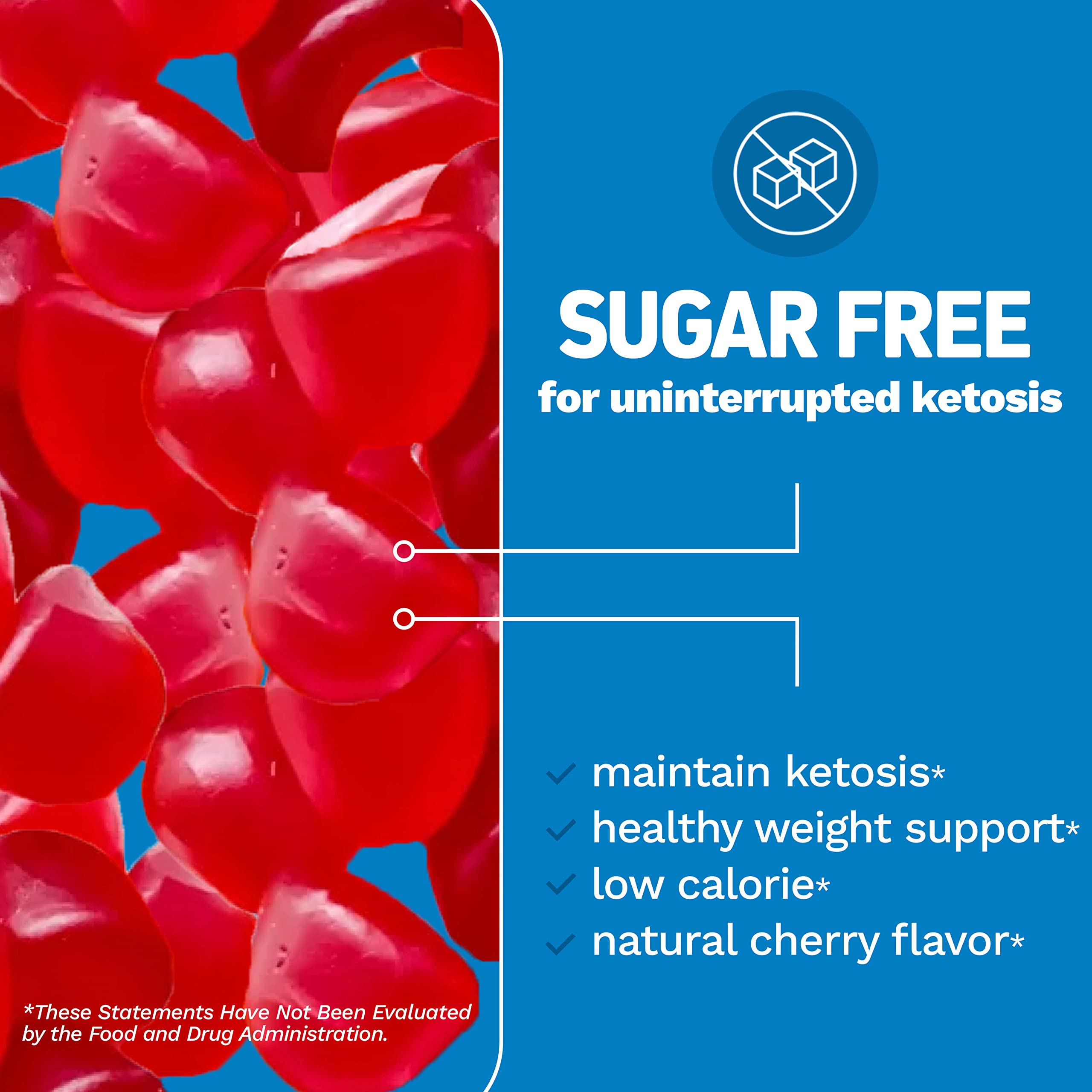 Herbtonics Zero Sugar Keto Gummies in a bowl
