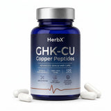 HerbX GHK-Cu Peptide Supplement front view with label