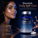 HerbX GHK-Cu Peptide Supplement side view showing capsule