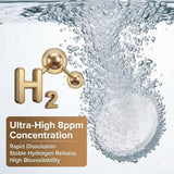 HerbX Hydrogen Water Tablets in water dissolving
