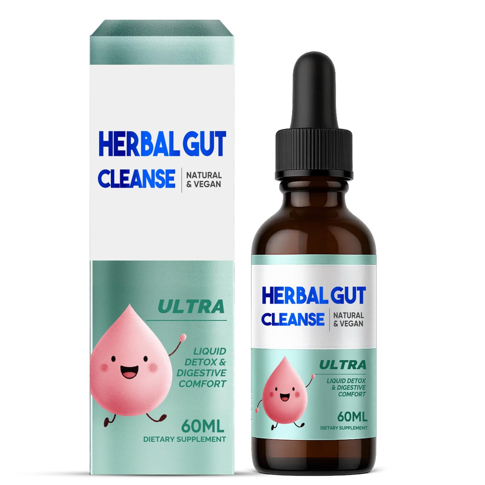 HerbX Kids Herbal Drops 50ml front view with calibrated dropper
