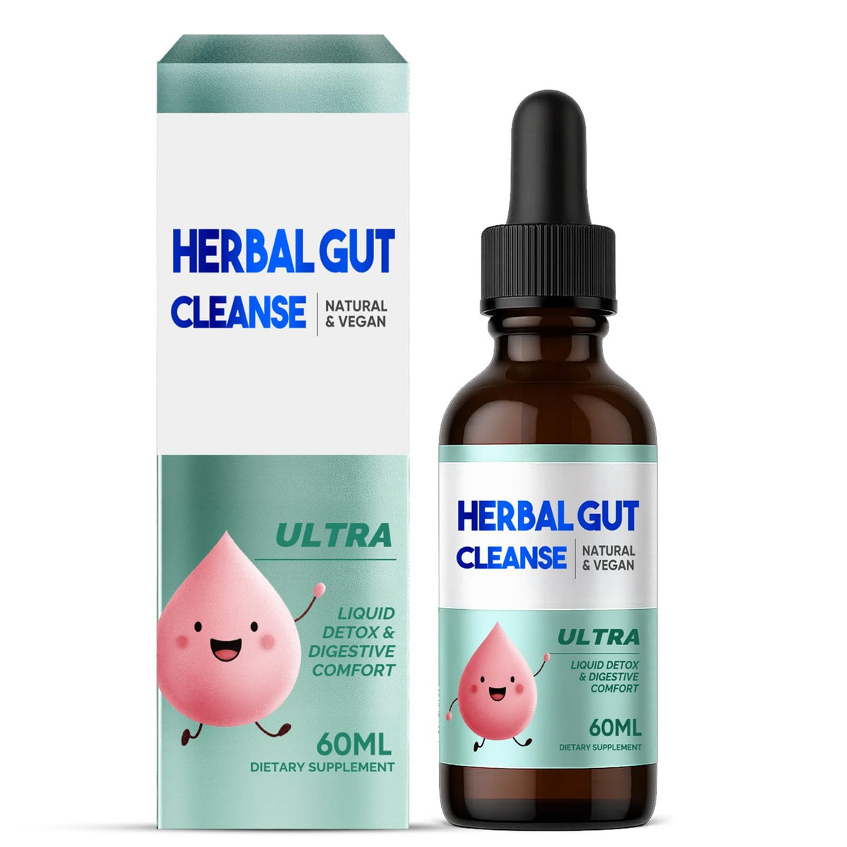 HerbX Kids Herbal Drops 50ml front view with calibrated dropper